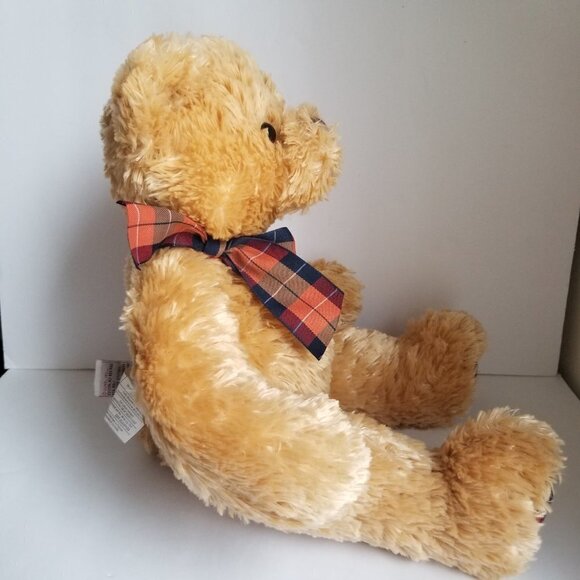 Gund Teddy Bear with Tag 17" Plush "My Name is Plaid" Soft Tan - Picture 10 of 12